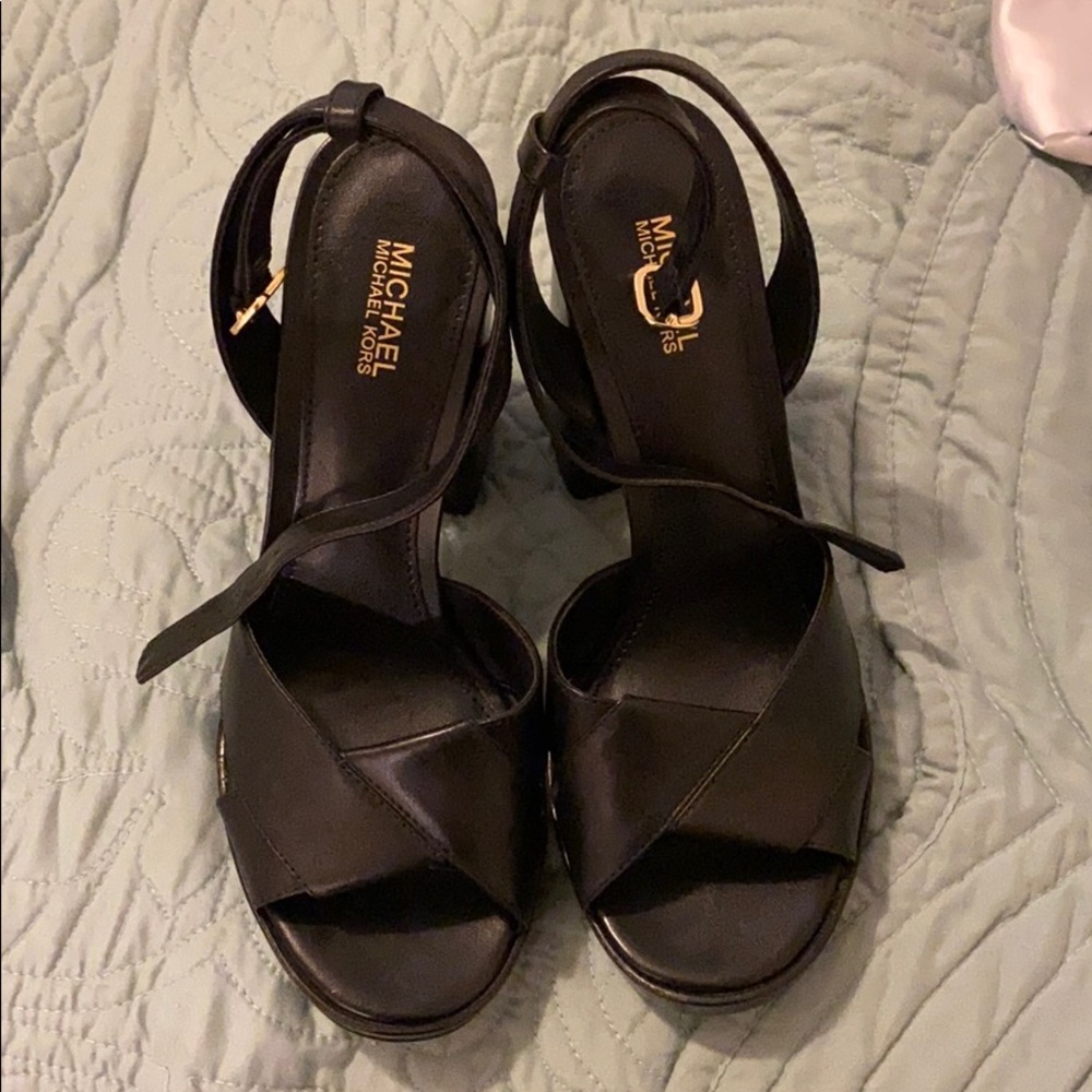 sold NEW michael kors block heels